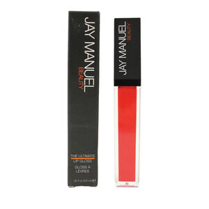 Jay Manuel Beauty The Ultimate Lip Gloss Yearning Bright Red Orange Lip Makeup